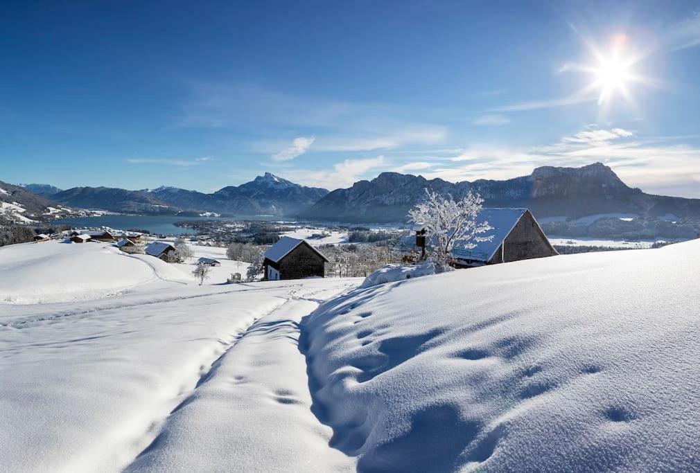 Im Mondseeland Villa Innerschwand Exteriör bild